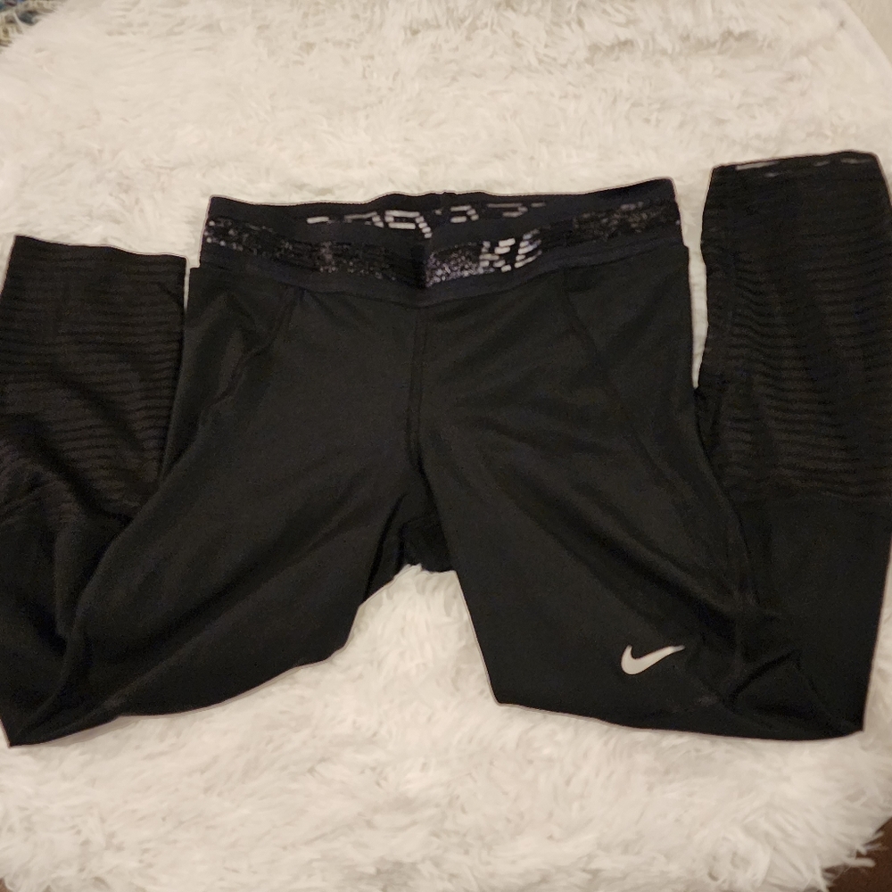 Nike Pro DRI-FIT Compression Athletic Capri Black/ New No Tag